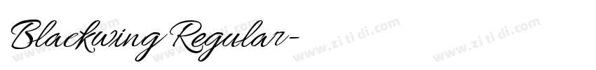Blackwing Regular字体转换 Blackwing Regular字体转换